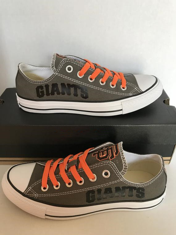 Youth And Women's San Francisco Giants Repeat Print Low Top Sneakers 007
